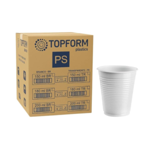 Copos descartáveis 180ml  – com 2500 und.