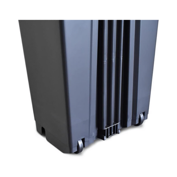 Lixeria 60L Preta c/ pedal e rodas Arqplast - Imagem 4