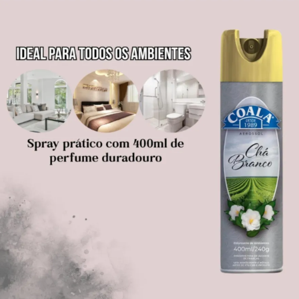 Odorizador Coala Chá Branco 400ml - Imagem 2