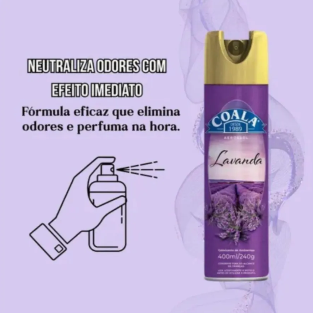 Odorizador Coala Lavanda 400ml - Imagem 2